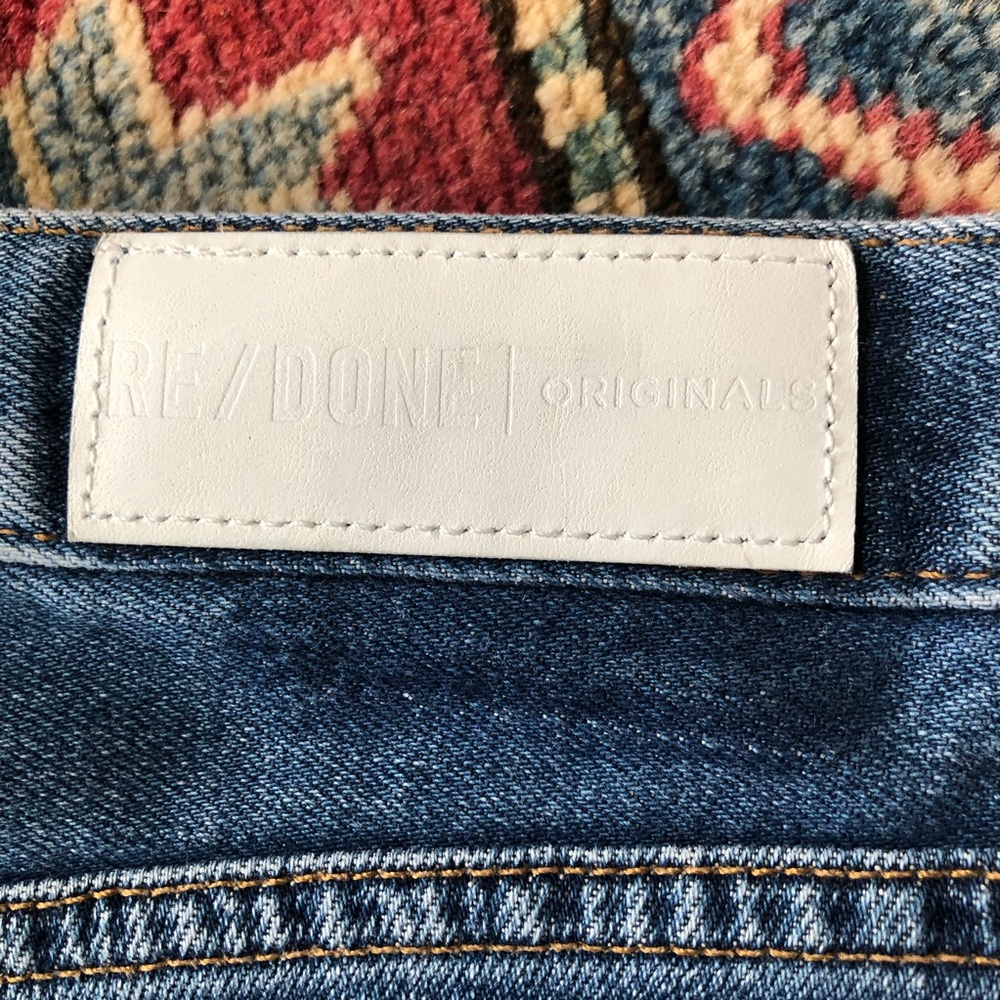 COPY - RE/DONE High Rise Ankle Crop Jeans - Picture 7 of 15
